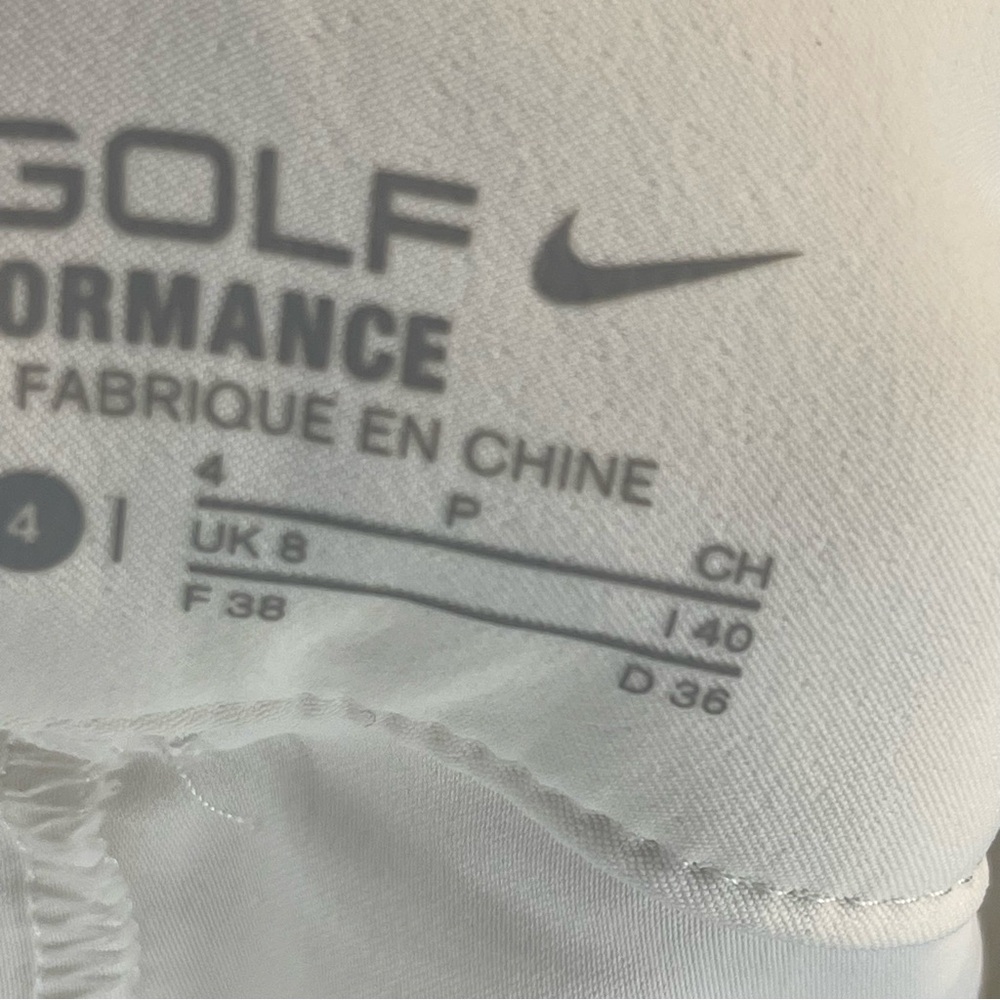 Nike white gold skort dri‎ fit performance size 4 - Picture 11 of 11